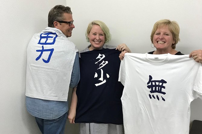 Calligraphy and Make your own Kanji T-shirt in Kyoto - Key Highlights You’ll Appreciate