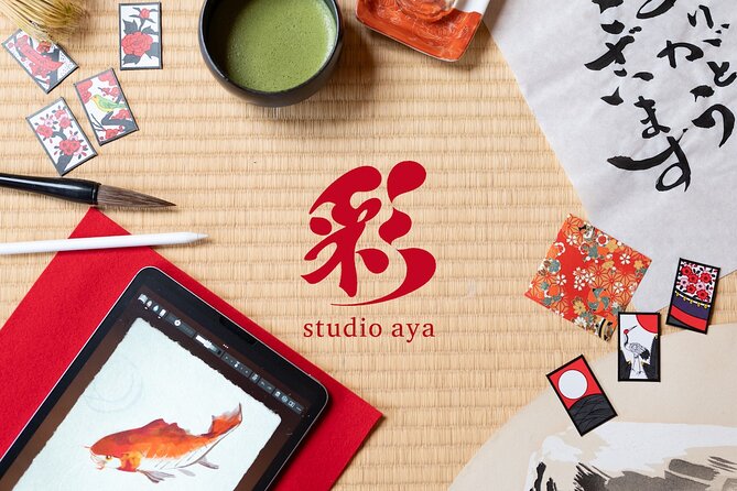 Calligraphy & Digital Art Workshop in Kyoto - The iPad portion: making etegami-style picture letters