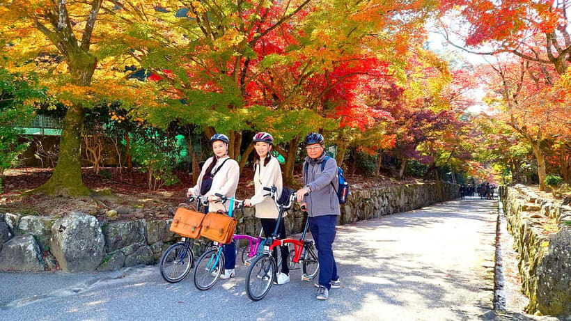 Cycling Tour at Uji's Matcha Green Tea Fields and Heritage - Meeting at the Tea Jar Post and getting rolling fast