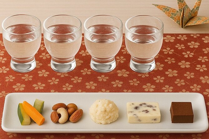 Experience of pairing sake tasting with snacks in Kyoto - The 60-minute flow: from intro to paired tasting