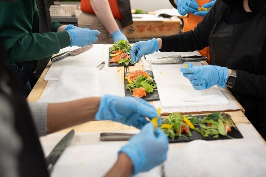Fish cutting class - Where Kimura Fits Into Nishiki Market Life