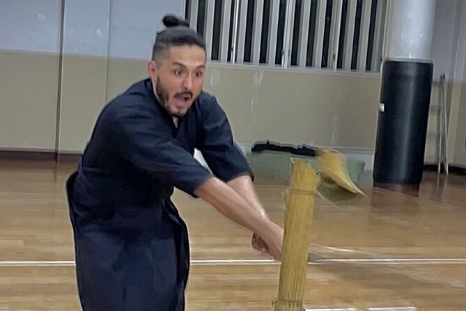 Kendo and samurai experience in Kyoto - The tatami cutting question: the big moment may be law-limited