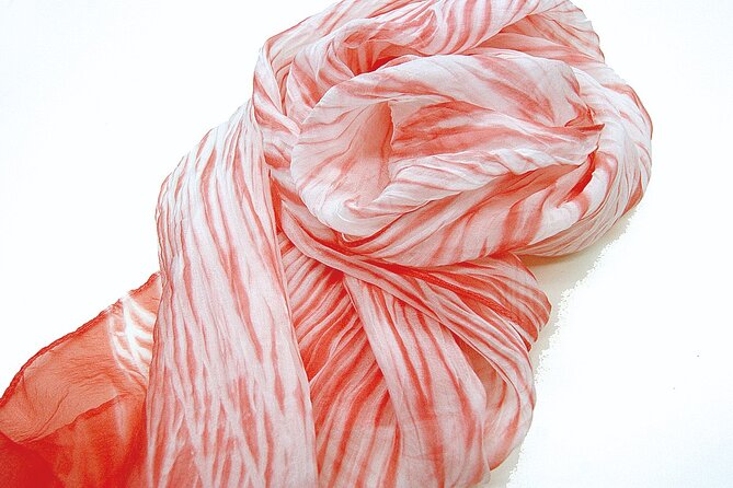 Kyo-arashi Shibori Scarf Class - The scarf as a souvenir: personal color, real size, real use