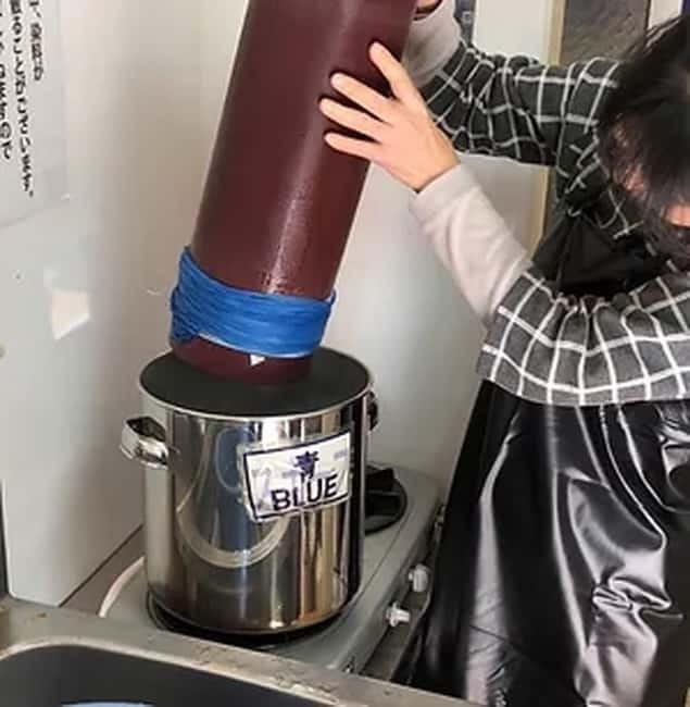 Kyo-arashi Shibori Scarf Class at Kyoto Shibori Museum - Kyo-arashi Shibori: Tube and String, Then Pattern Magic