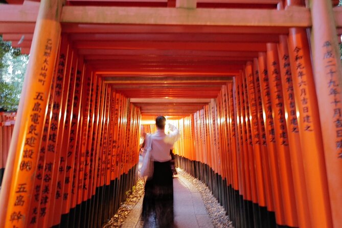 Kyoto Fushimi-Inari Night Walking Tour - What you’ll see walking through the torii gates up Mount Inari