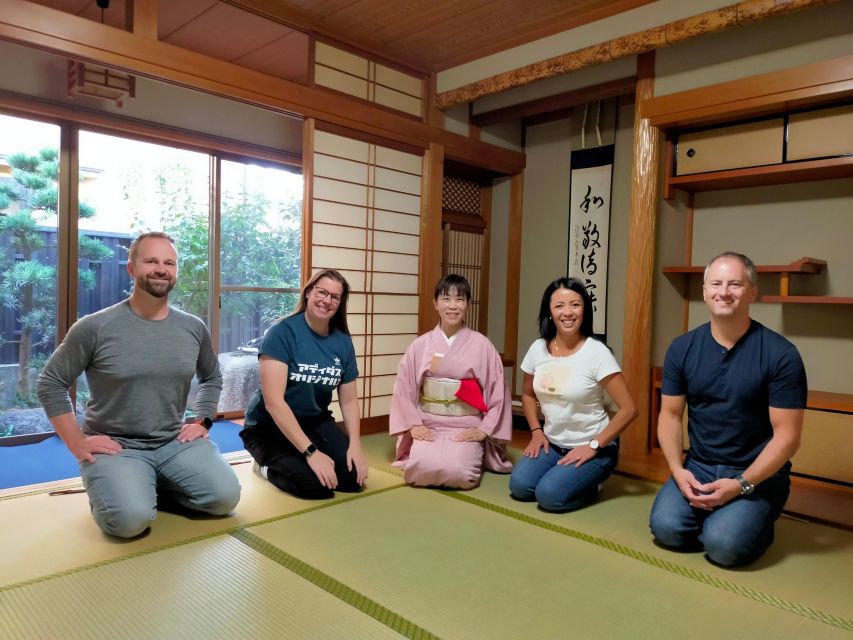 Kyoto Fushimiinari:Wagashi Making & Small Group Tea Ceremony - The house, garden walk, and tatami room setup