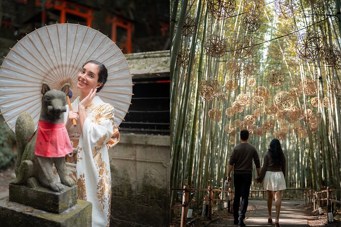Kyoto Gion, Fushimi Inari, Arashiyama private Photoshoot - Kimono or Your Own Clothes: Comfort First, Photos Second