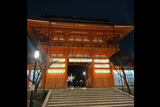 Kyoto: Gion Magical Night Walking Tour - The WWII Kannon memorial and the 400-year-old tea-and-bamboo stop