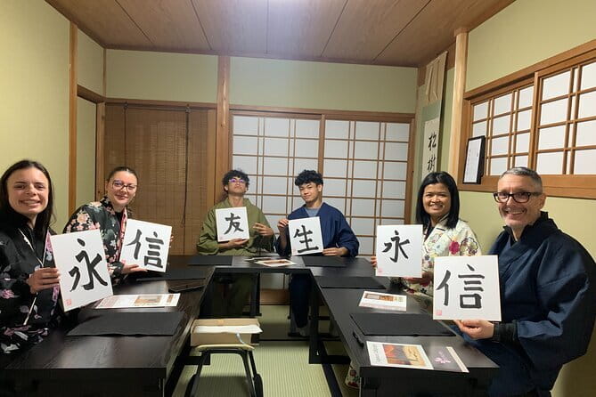 Kyoto: Japanese Calligraphy Class in 150 years old townhouse - Key highlights before you go