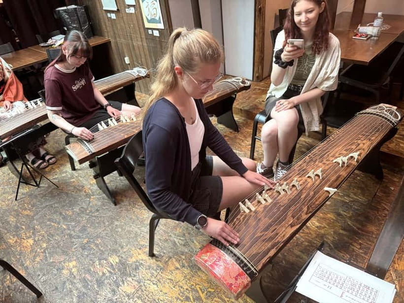 Kyoto: Japanese Koto Musical Instrument Class - Inside the 90 minutes: listen first, then play Sakura Sakura