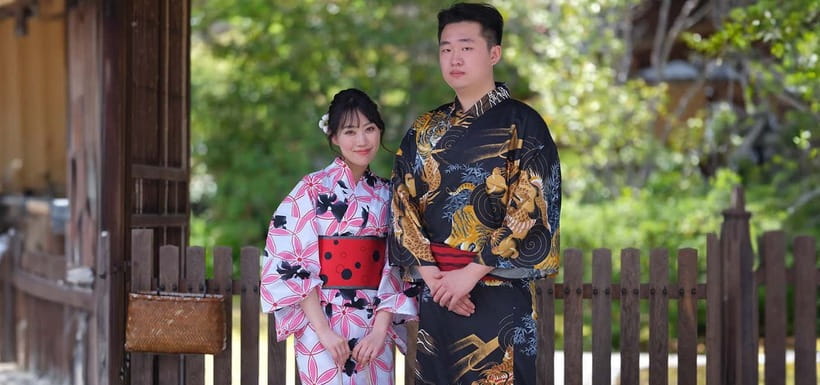 Kyoto Kimono Rental mimosa ｜Kimono/Yukata Rental Couple Plan - A smart one-day plan: Kodaiji, streets, then Kiyomizu