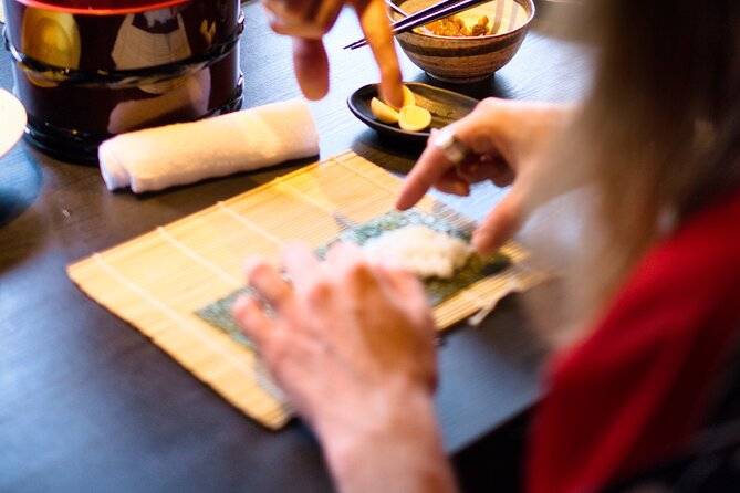 Kyoto Making Wagyu Sushi experience - The Best Part: Assembling Your Plate and Eating Together