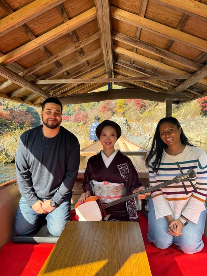 Kyoto: Private Boat Cruise with Shamisen and Games - Learning from Kohaku: a former maiko’s perspective you can ask questions about