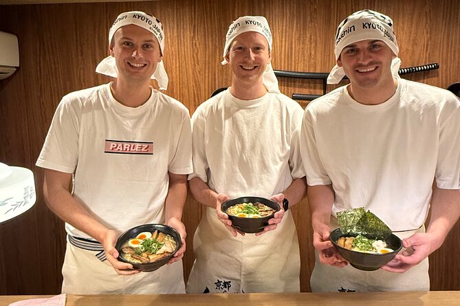 Kyoto Ramen Bowl Painting and Michelin Cooking Class - First-floor cooking: making Michelin-starred style ramen with Chef Shin