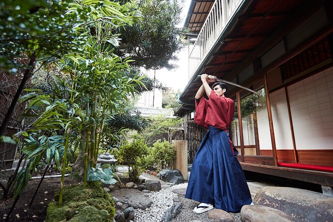Kyoto Sword Experience - includes Museum Ticket/Ninja Experience - Samurai Hakama Dress-Up: The Fast Track to Getting Into Character