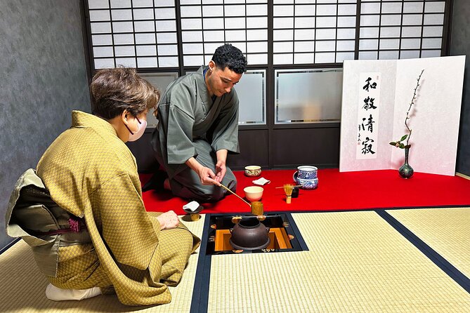 KYOTO Tea Ceremony with kimono near by Imamiya Jinjya Shrine - Nishijin Kimono Patterns: Why the Design Choice Matters