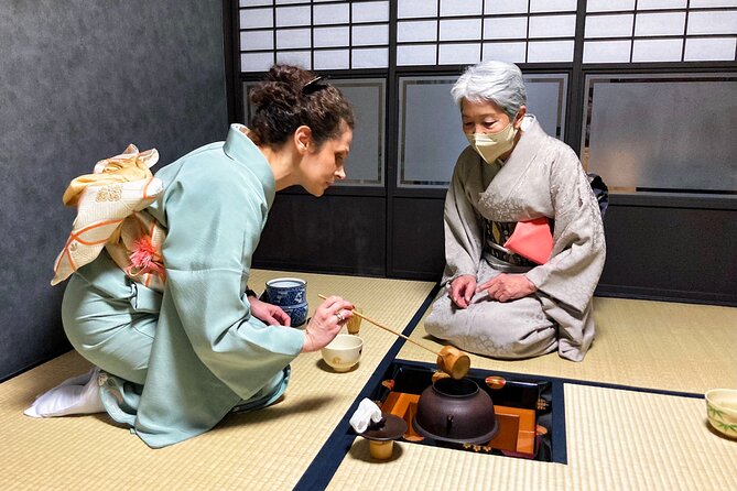 KYOTO Tea Ceremony with kimono near by Imamiya Jinjya Shrine - The Tea Master Demonstration: Etiquette You Can Actually Use