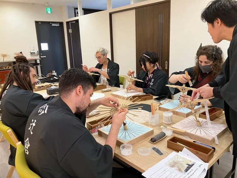 Kyoto: Traditional Mini Umbrella Making Workshop - A Quiet Workshop Near Shijo Kawaramachi