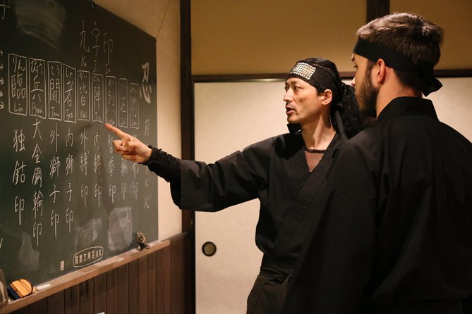 Ninja 1-hour Hands-on Lesson by Japanese master in Kyoto -Entry - Weapon Practice Stations: Sword, Kunai, Shuriken, and Blow Darts