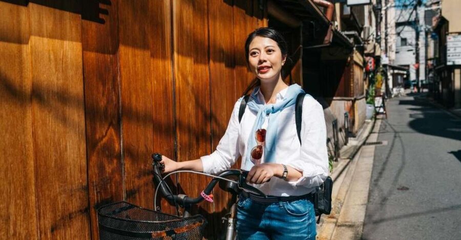 Pedal through Kyoto's Past: A Private Biking Odyssey - Kinkaku-ji on a bike: seeing the Golden Pavilion area without the scramble