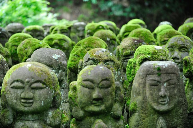 Private 3-hour Kyoto Arashiyama Rickshaw Tour - Adashino Nenbutsu-ji: stone figurines with history behind them