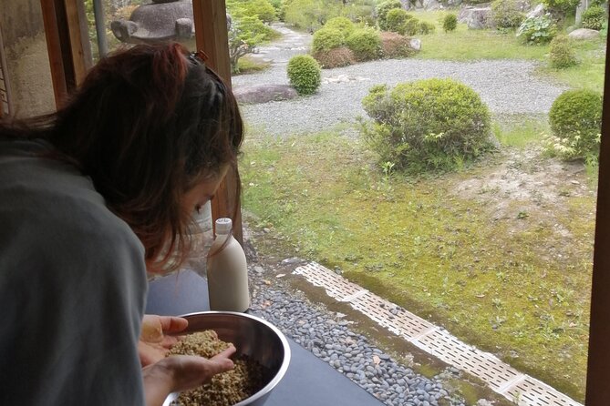 Strengthen the immunity!! Making miso in Japanese old house. - Tasting miso soup, miso paste, and okara mochi